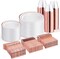 Disposable Dinnerware Set – 25, 50, 75, 100 Guest Options, Plastic Plates, Cups & Silverware for Wedding & Party